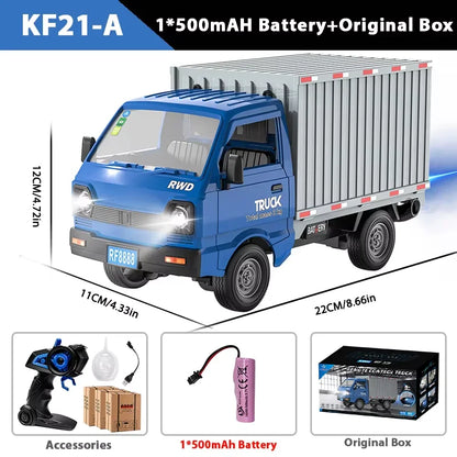 ZWN 1:16/1:18 RC CAR Simulation Drift Climbing Truck Led Light Small Cargo Remote Control Electric Toy Model for Kids Gifts