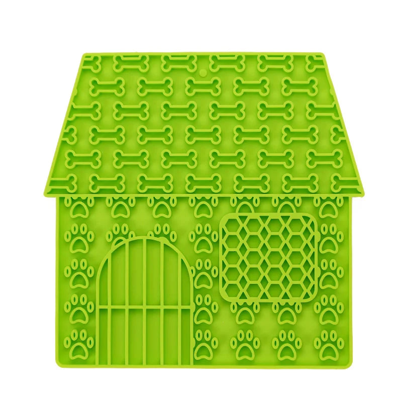 Pet Supplies Dog Licking Mat Silicone Cat Slow Food Tableware Bowl Suction Cup Anti Choking ,Anti Overturning Healthy Meal Mat