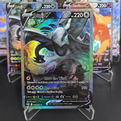 DIY PTCG Pokemon Collection Cards Charizard Rayquaza Lugia Giratina V  Self Made Cards Classic Game Anime Cards Gift Toys