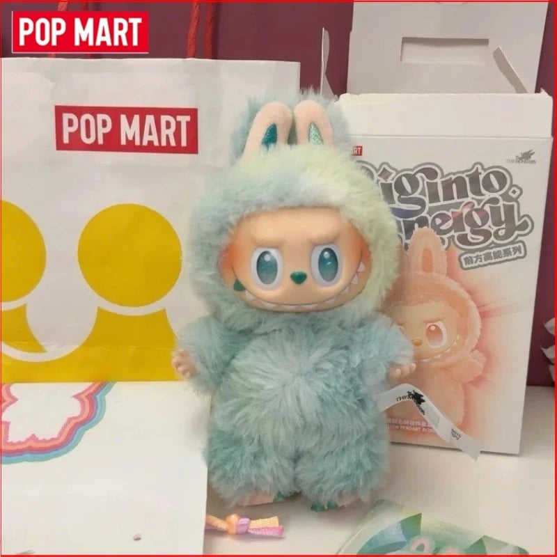 POP MART LABUBU  THE MONSTERS × Sanrio Characters Macaron  Front High Energy Have A Seat Cola Series Vinyl Plush Blind Box