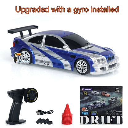 SALE 4WD RTR 1/43 RC Speed Car Four-wheel Drive Radio Control 2.4g Mini Racing Drifting Car Toys High Speed Model Gift for Boys