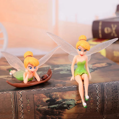 6pcs/set Anime Tinkerbell Fairy Tales Girls Tinker Bell PVC Action Figures Toys