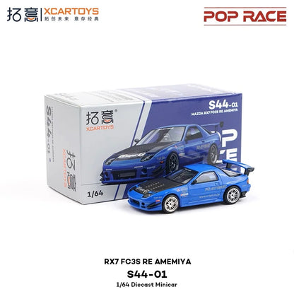 Xcartoys x Pop Race 1:64 EVA RT TYPE-08 087X PANDEM S13 SINGER SKYLINE GTR V8 DRIFT Diecast Model Car