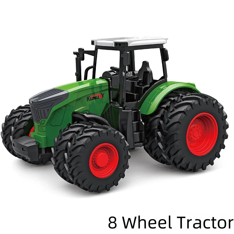 Large Scale Tractor toys DIY Farmer Car Playset Toy Transport Trailer Engineering  Birthday Gifts