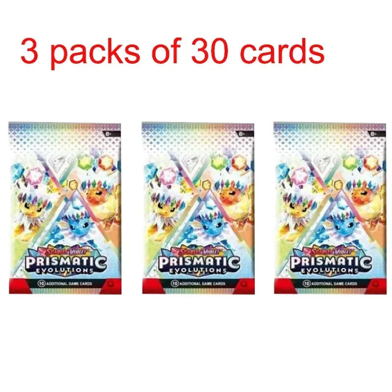 360Pcs Pokemon Card Prismatic Evolutions Scarlet Violet 151 Surging Sparks PALDEAN FATES English Booster Battle Transaction Card