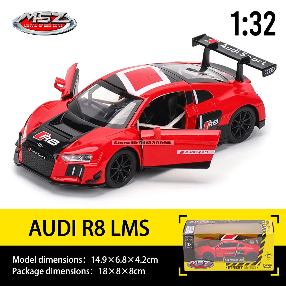 MSZ 1:32 Porsche 911 GT3 RS Audi, BMW, Nissan car mold die-casting decoration series toy tools gift Alloy manufacturing