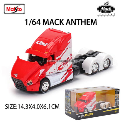 Maisto 1:64 International Mercedes-Benz MACK Anthem Trailer model simulation car model alloy car toy male collection gift