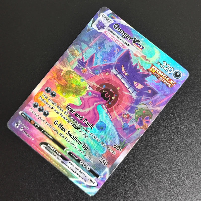 PTCG Foil Proxy English Gengari Rayquaza Vmax Giratian Lugia V Mew Latias Latios EX Collectibles Trading Card Game