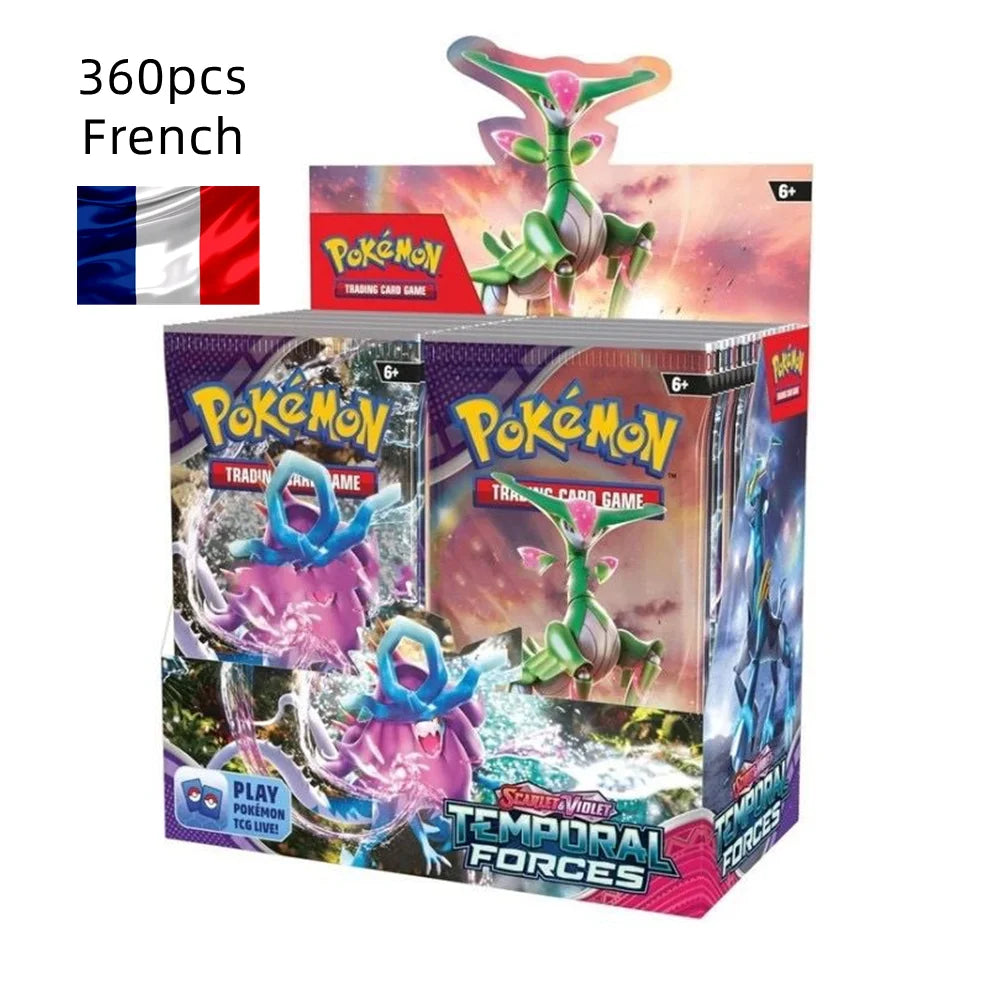 360Pcs French Pokémon TCG: Brilliant Stars Etsncelles Astral Radiance Obsidian Flames Booster Box Pokemon Cards 36 Pack Box.