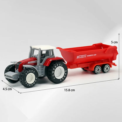 1 pcs Mini Farm Vehicles Diecast Inertia Car Toys Model Engineering Sprinkler Car Model Tractor Engineering Model for Kids Gift