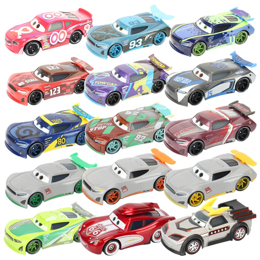 Cars Disney Pixar Cars Lightning McQueen rhapsody matador bulldozer truck Mater harvester 1:55 Diecast Metal Car Model Toy