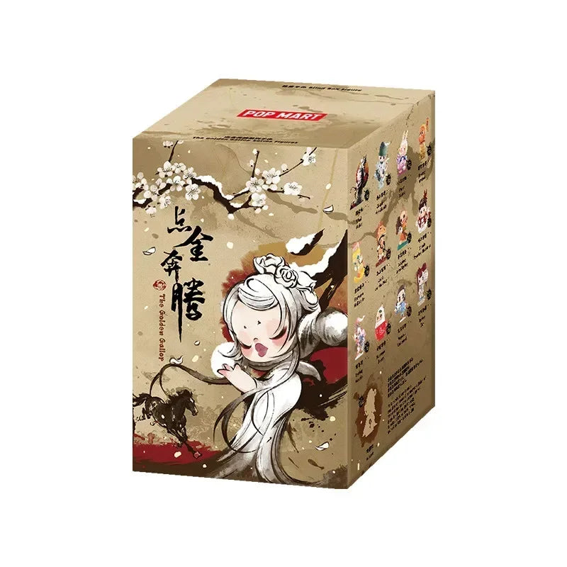 POP MART The Golden Gallop Series Mystery Box Genuine Blind Box Guess Toys Bag Ornament Figurines Home Decor Desktop Dolls Model