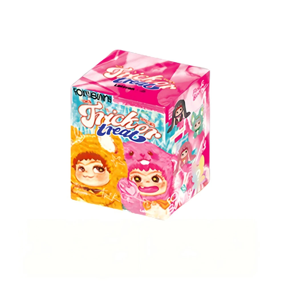 Wakuku V2 Blind Box Fox & Bunny Trick Or Treat Series Vinyl Doll Suprise Bag Keychain Trendy Toys Mystery Box Customized Gifts