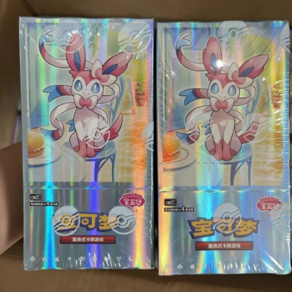 100%Original Pokemon Gem Pack Vol3 Edition Cards Anime Pokemon PTCG Trading Gem Bag 2 Cards Collected Toy Social Birthday Gift