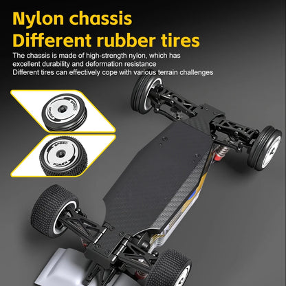 WLtoys 244016 V2 2.4G High Speed Racing Car 2WD 25KM/H 1:24 Gyro Full Scale Remote Control Car Competitive Vehicle Toys For Kid