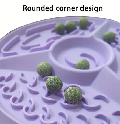 Pet Supplies Dog Licking Mat Silicone Cat Slow Food Tableware Bowl Suction Cup Anti Choking ,Anti Overturning Healthy Meal Mat
