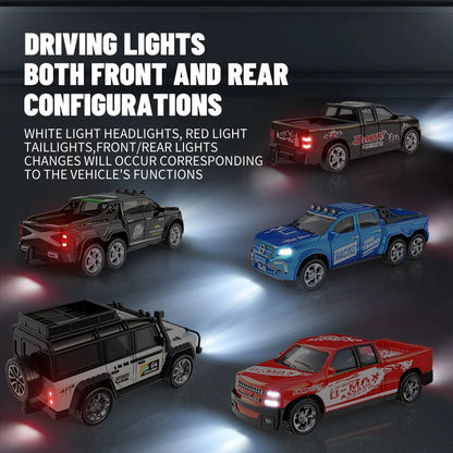 5501Black RC Car MINI Alloy 1/64 Remote Control Car Convenient to Carry 60 Minutes of Work Time Children's Gifts Electronic Toys