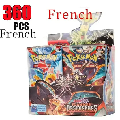 360P French Pokémon TCG: Ecarlet & Violet Etsncelles Astral Radiance Obsidian Flames Booster Box Pokemoned Card Game 36 Pack Box